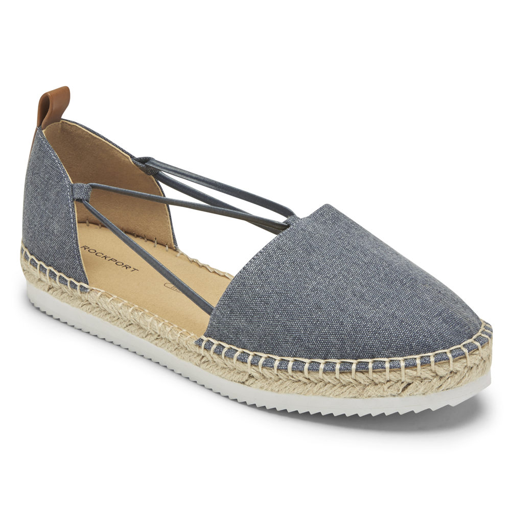 Sapato Vela Rockport Mulher Cinzentas - Seaview Bungee - 82746WCDO